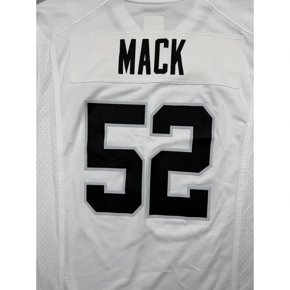 Nike NFL On The Field Oakland Raiders Khalil Mack #52 Jersey Men M White 2000s